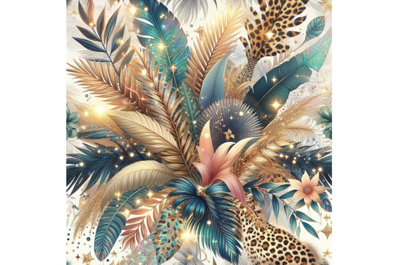 summer-abstract-seamless-pattern-sparkling-tropical-leaves-le