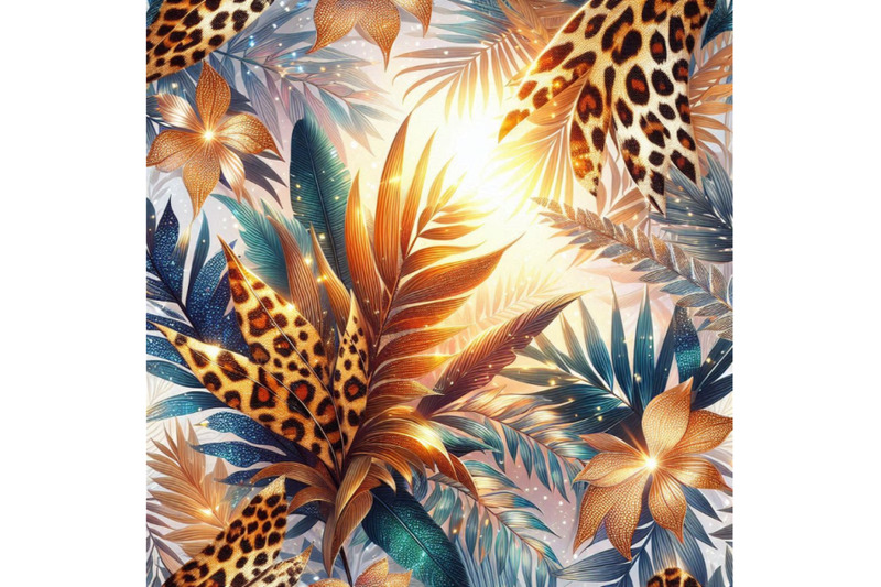 summer-abstract-seamless-pattern-sparkling-tropical-leaves-le