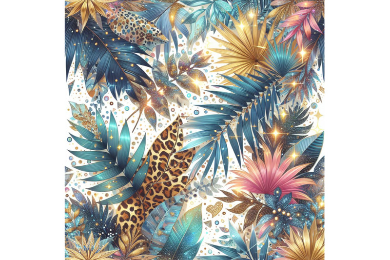 summer-abstract-seamless-pattern-sparkling-tropical-leaves-le