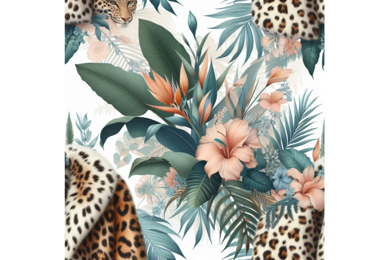 summer-botanical-seamless-pattern-tropical-leaves-leopard-fur