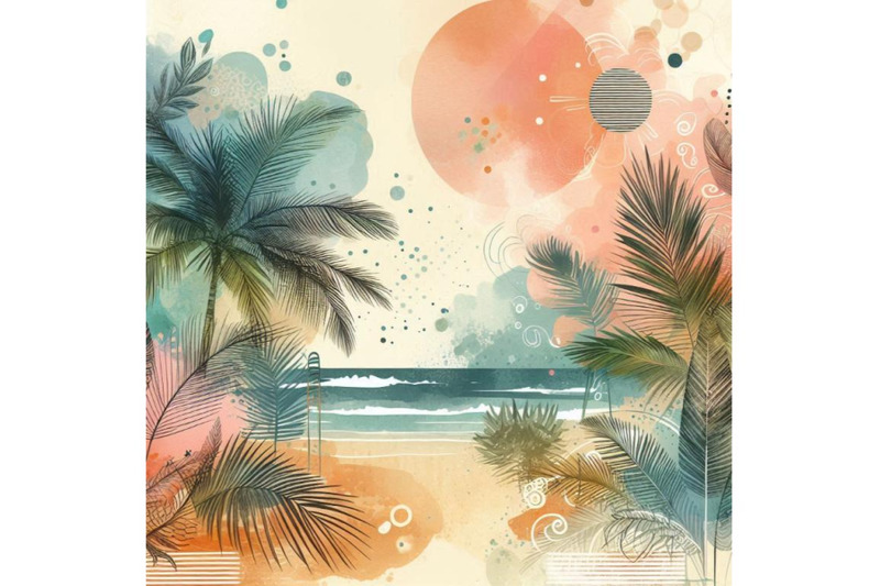 abstract-summer-beach-background-art-illustr