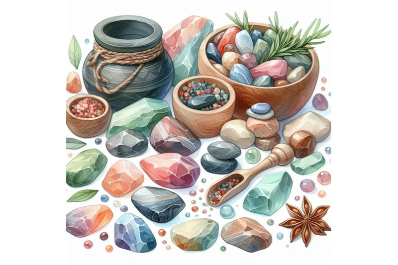 watercolor-stones