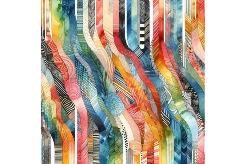 watercolor-textured-colorful-stripes-seamless-pattern