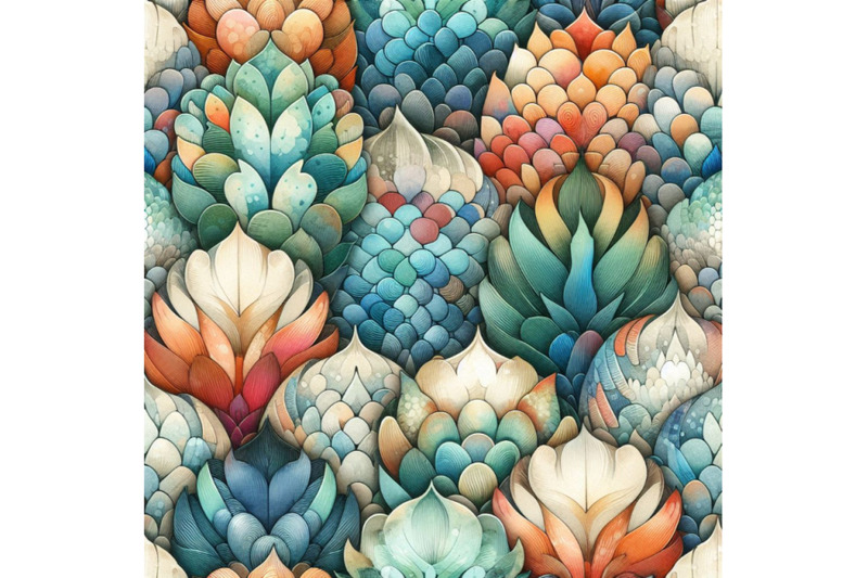 watercolor-textured-fish-scale-seamless-pattern