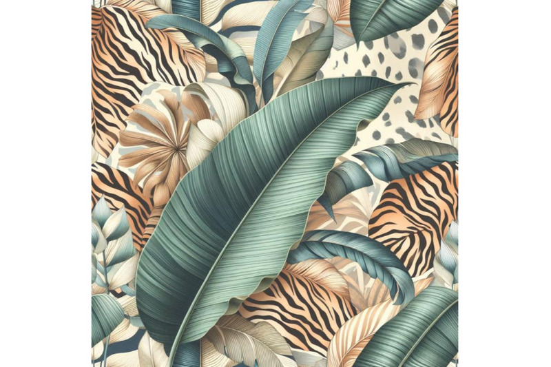 banana-leaf-on-animal-print-seamless-pat