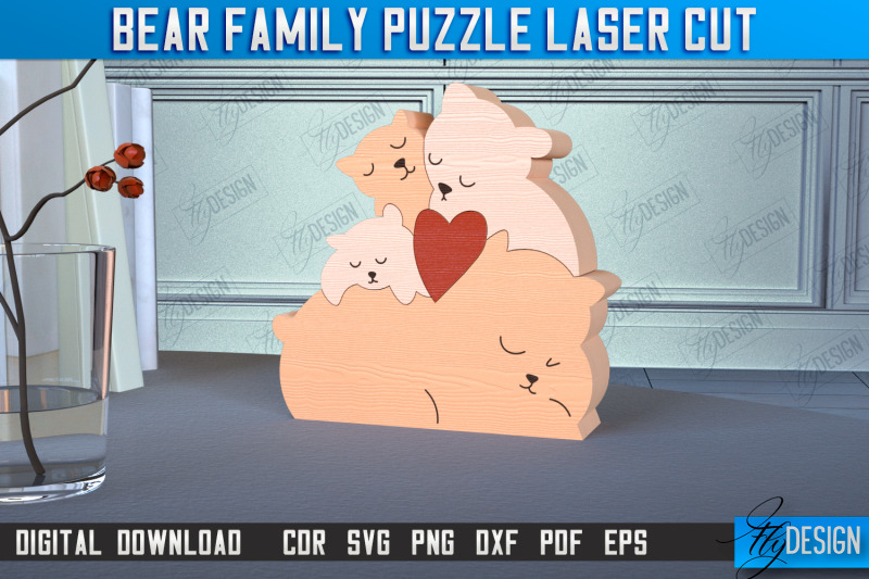 bear-family-puzzle-bear-puzzle-template-eco-friendly-gift