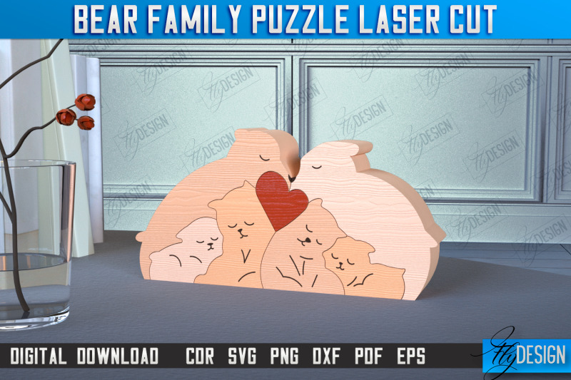 bear-family-puzzle-bear-puzzle-template-eco-friendly-gift