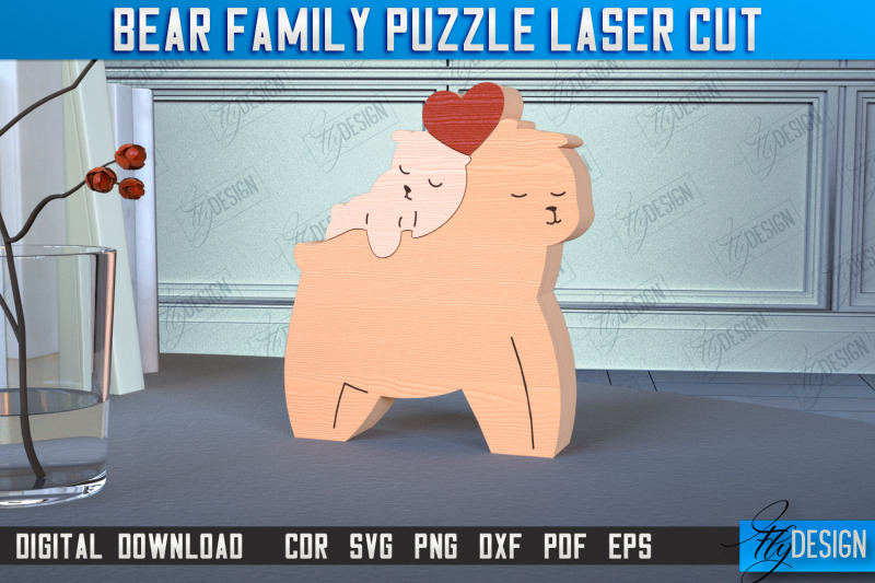 bear-family-puzzle-bear-puzzle-template-eco-friendly-gift