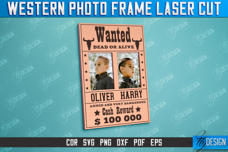 western-photo-frame-bundle-gift-idea-wild-west-cnc-file