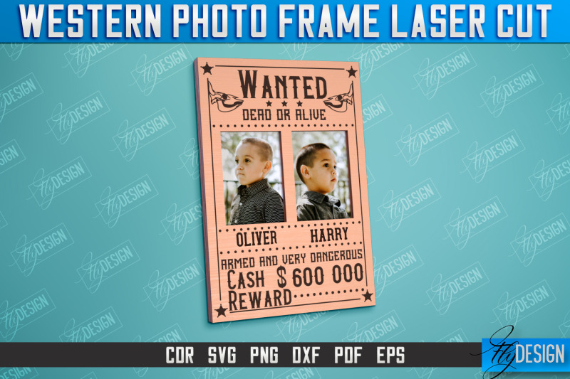 western-photo-frame-bundle-gift-idea-wild-west-cnc-file