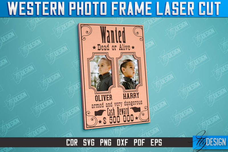 western-photo-frame-bundle-gift-idea-wild-west-cnc-file