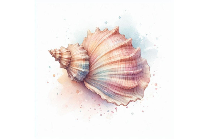 seashell-watercolor-illustra