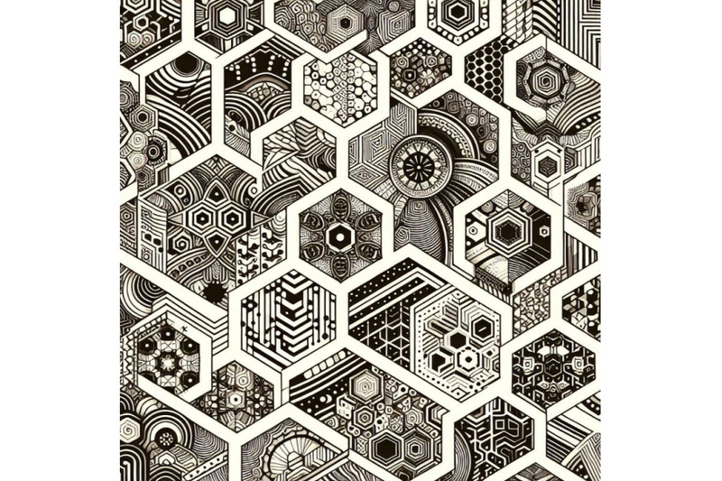 abstract-textured-hexagon-shapes-seamless-pattern