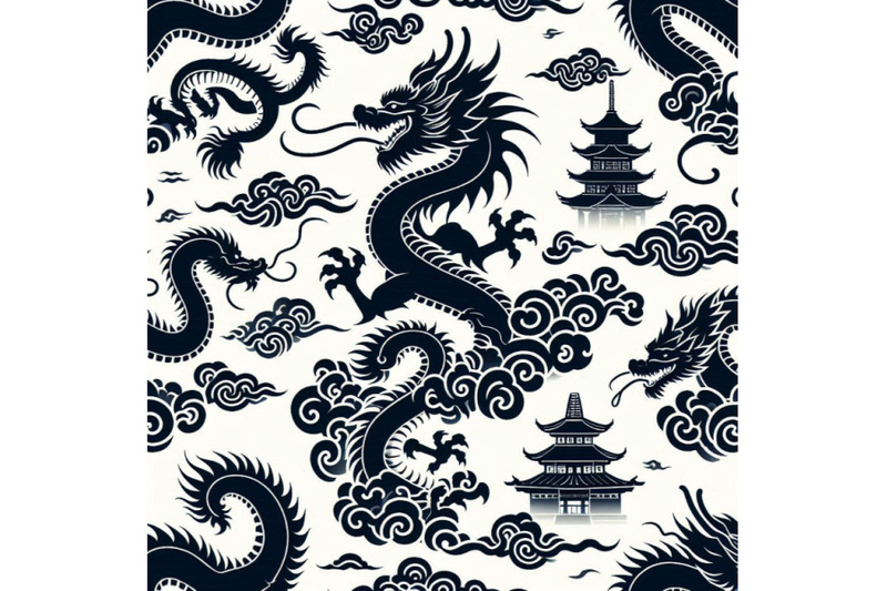 chinese-dragon-seamless-pattern-asian-dragon-illustration