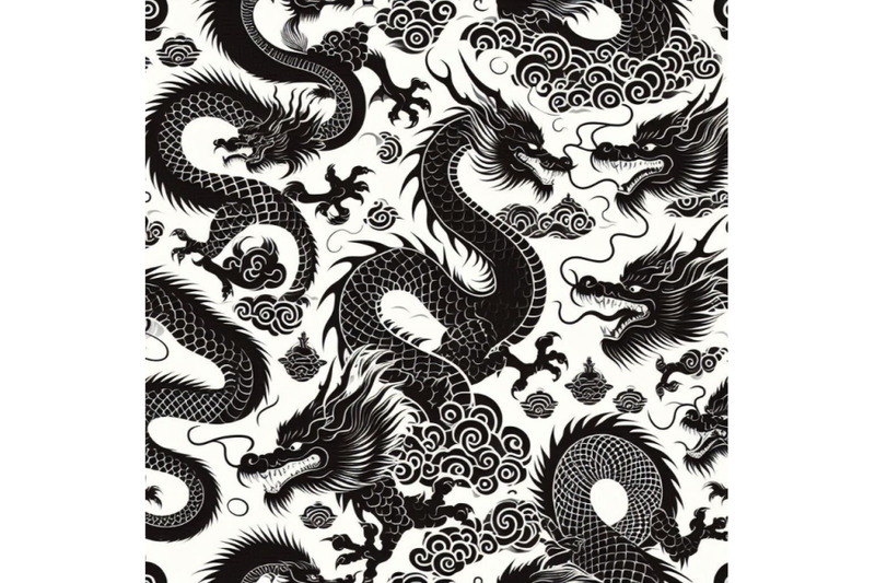 chinese-dragon-seamless-pattern-asian-dragon-illustration