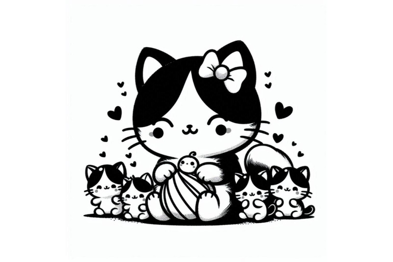 cute-baby-cats-cartoon-hand-drawn-style-for-printing-card-t-shi