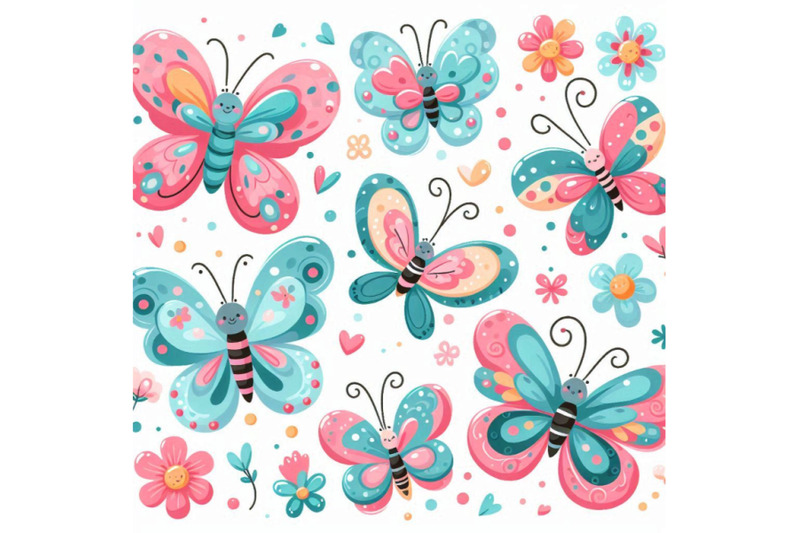 cute-cartoon-butterflies