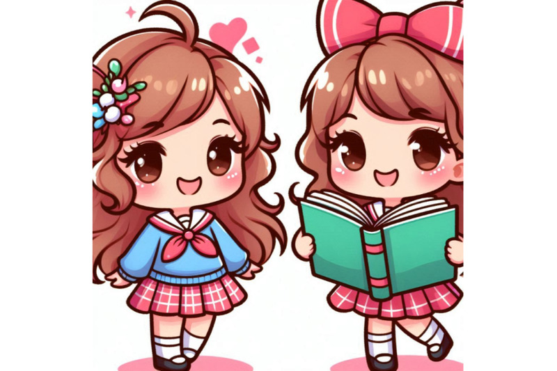 cute-cartoon-girl-with-book