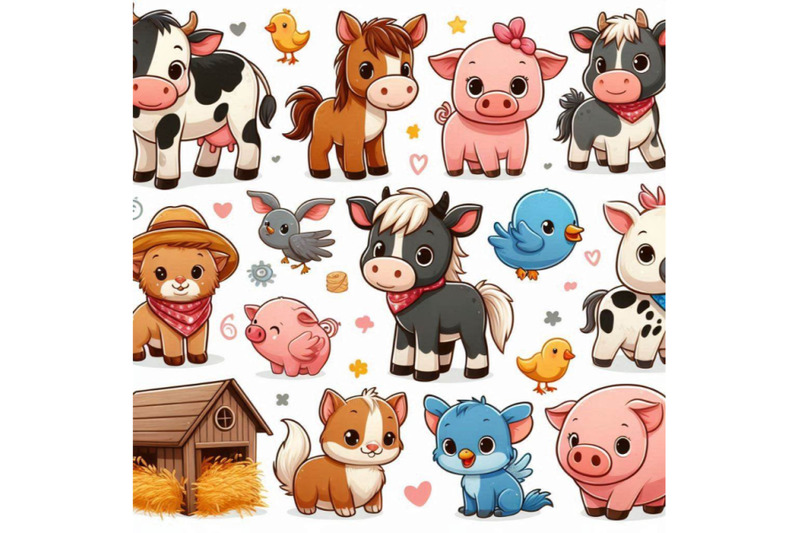 cute-farm-big-cartoon-farm-animals-and-pets-for-kids-and-child