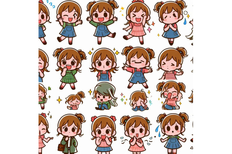 cute-kid-with-many-gesture-expression-set