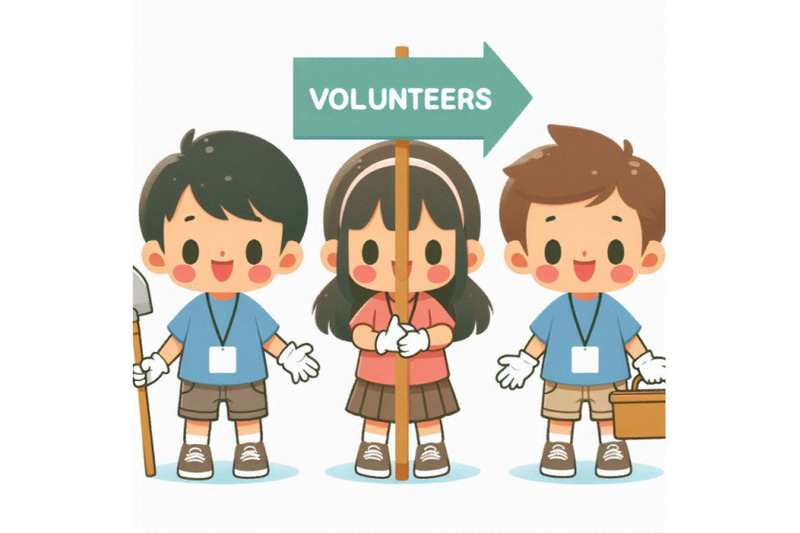 cute-kids-volunteers