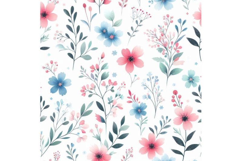 cute-watercolor-floral-seamless-floral-surface-pattern-with-pin