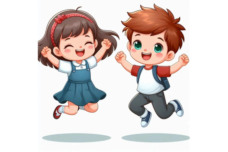 happy-cute-kids-boy-and-girl-jump