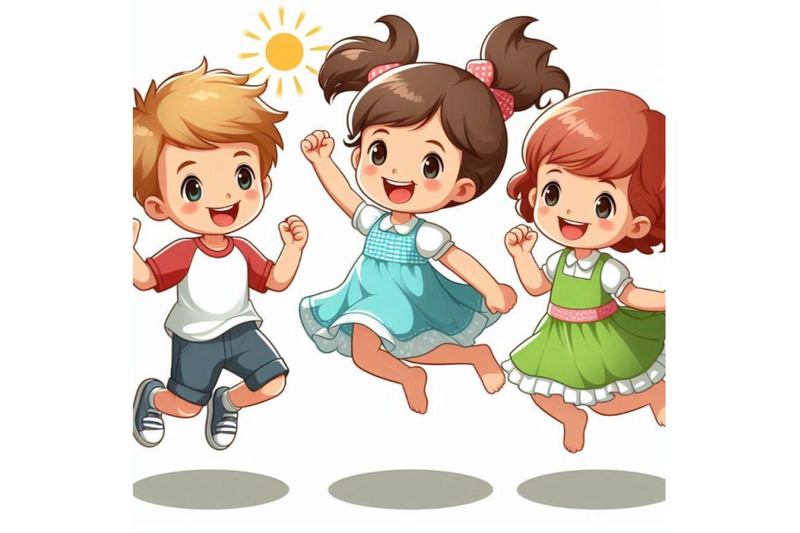 happy-cute-kids-boy-and-girl-jump