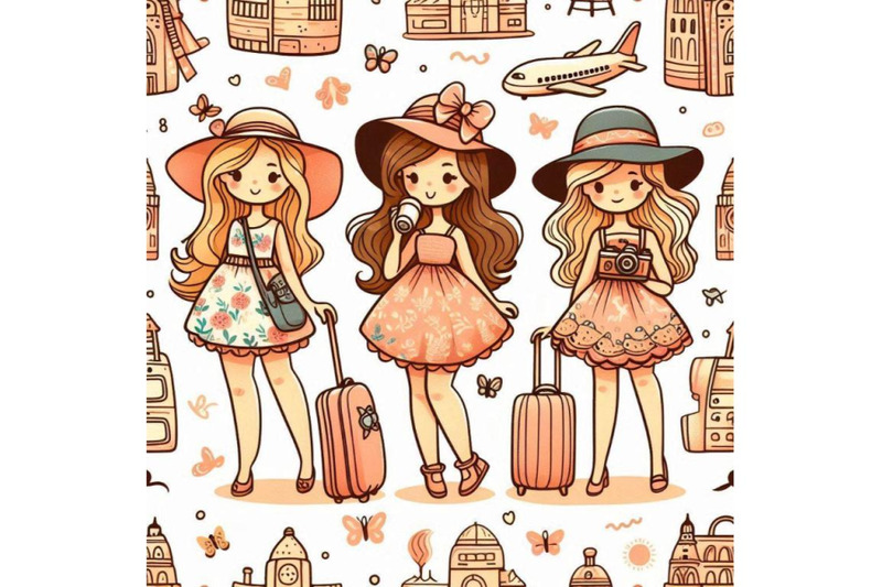 seamless-pattern-with-three-hand-drawn-beautiful-cute-travel-gi