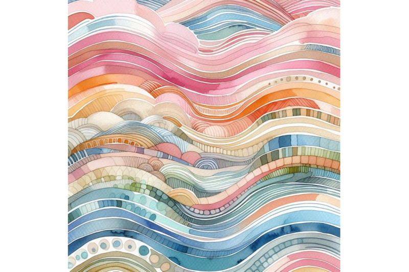 watercolor-striped-abstract-background