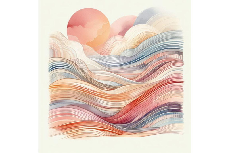 watercolor-striped-abstract-background