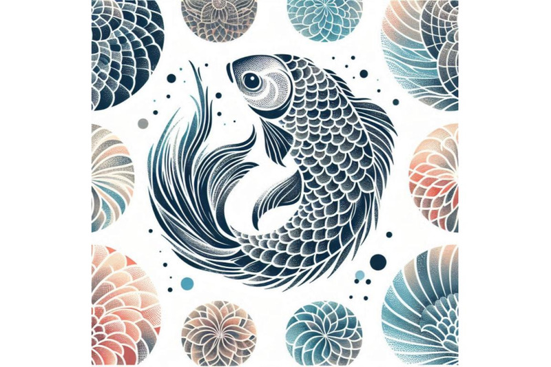 watercolor-textured-fish-scale-seamless-pattern