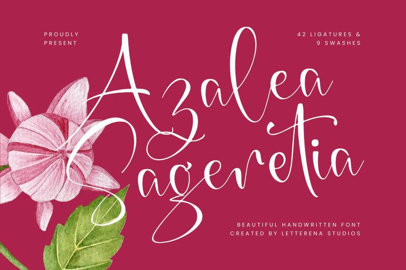 azalea-sageretia-beautiful-handwritten-font