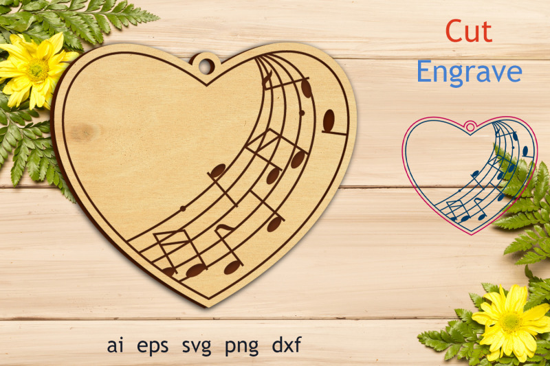 music-notes-keychain-laser-cut-engraving-files