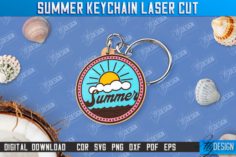 summer-keychain-bundle-keychain-inscription-engraved-keychain-cnc