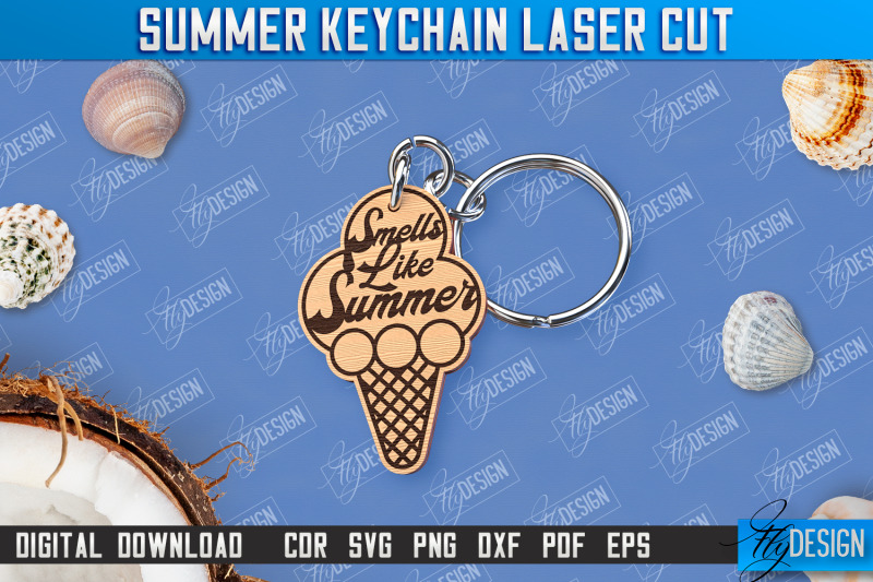 summer-keychain-bundle-keychain-inscription-engraved-keychain-cnc