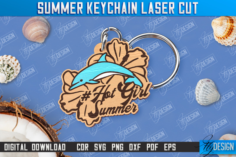 summer-keychain-bundle-keychain-inscription-engraved-keychain-cnc