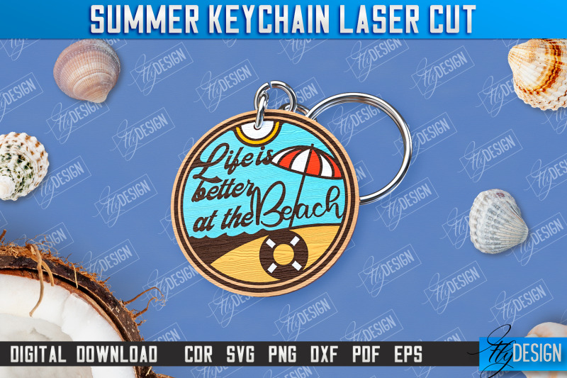 summer-keychain-bundle-keychain-inscription-engraved-keychain-cnc