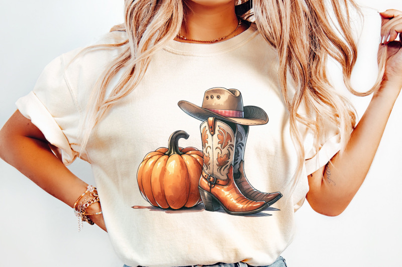 howdy-pumpkin-png-halloween-png-western-pumpkin-png-fall-vibes-png-spooky-season-png-retro-halloween-design-cowgirl-png