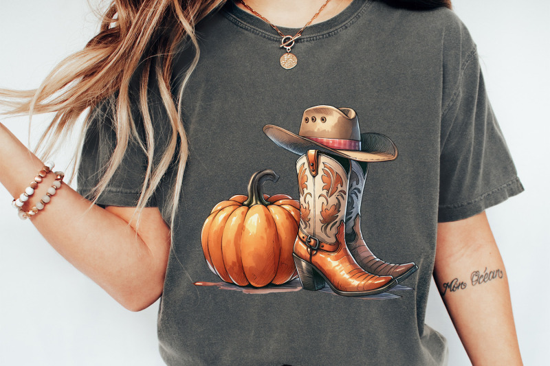 howdy-pumpkin-png-halloween-png-western-pumpkin-png-fall-vibes-png-spooky-season-png-retro-halloween-design-cowgirl-png