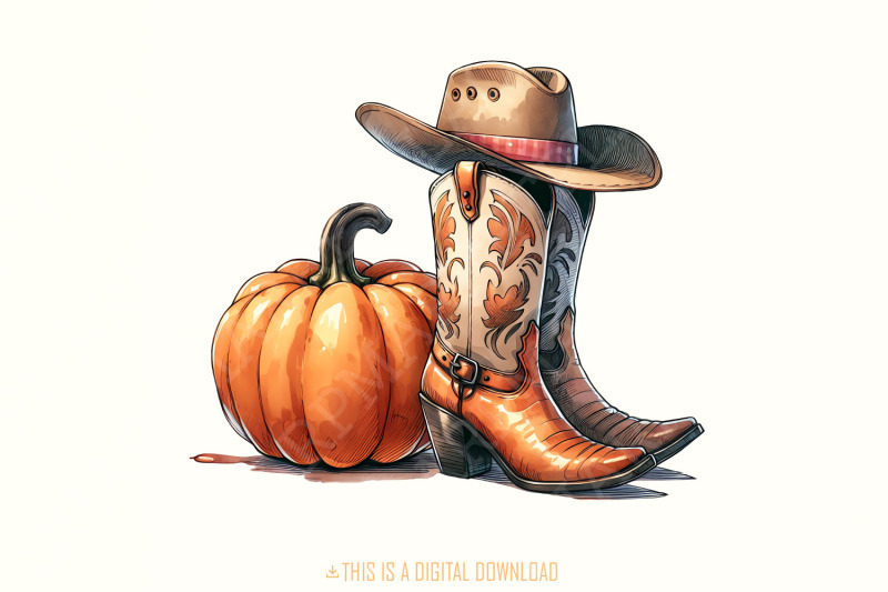 howdy-pumpkin-png-halloween-png-western-pumpkin-png-fall-vibes-png-spooky-season-png-retro-halloween-design-cowgirl-png