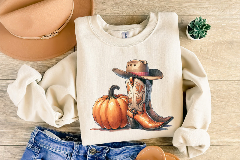 howdy-pumpkin-png-halloween-png-western-pumpkin-png-fall-vibes-png-spooky-season-png-retro-halloween-design-cowgirl-png