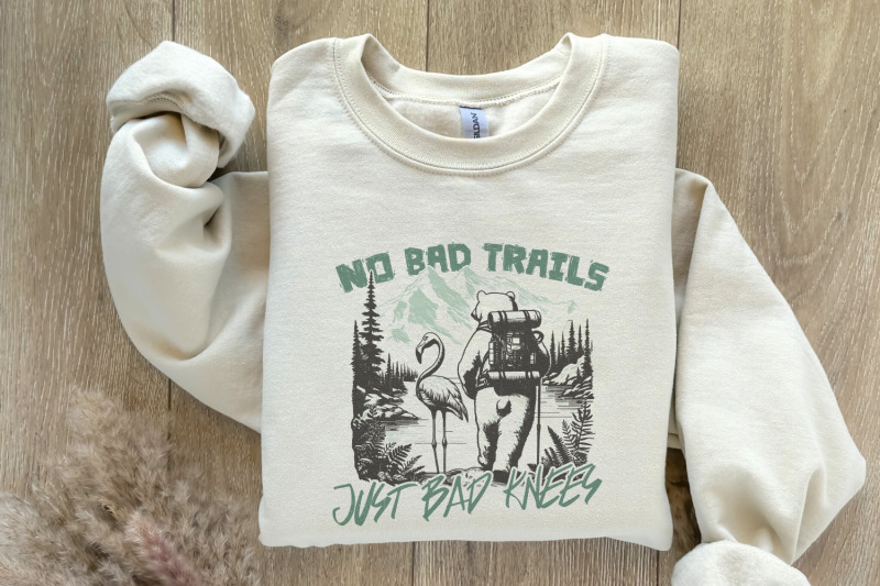 no-bad-trails-just-bad-knees-png-trendy-png-hiking-png-national-park-png-camping-shirt-png-nature-adventure-png-funny-sayings-hiker