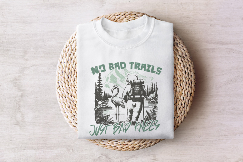 no-bad-trails-just-bad-knees-png-trendy-png-hiking-png-national-park-png-camping-shirt-png-nature-adventure-png-funny-sayings-hiker