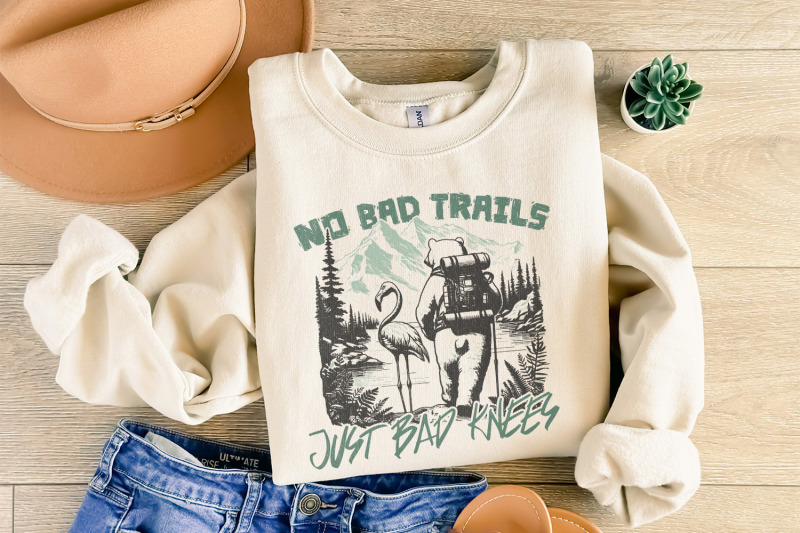 no-bad-trails-just-bad-knees-png-trendy-png-hiking-png-national-park-png-camping-shirt-png-nature-adventure-png-funny-sayings-hiker