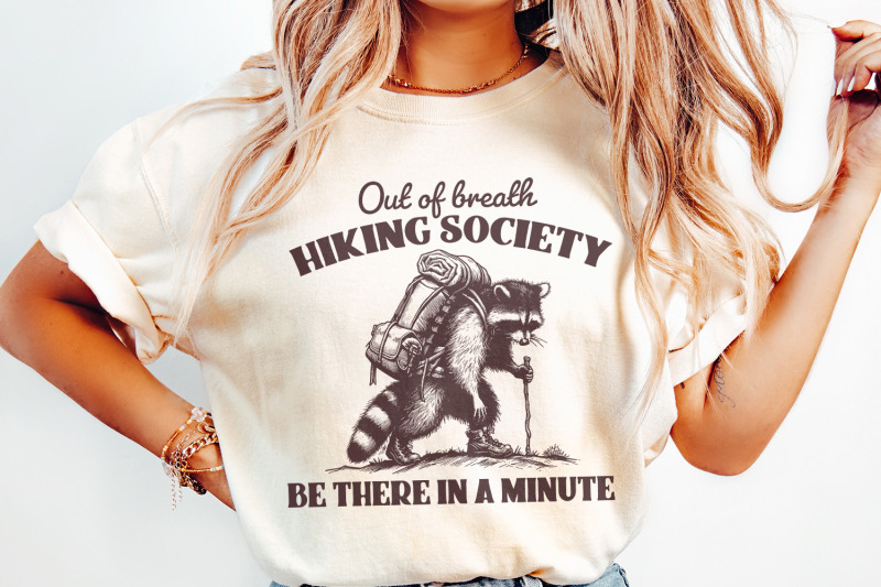 out-of-breath-hiking-society-png-sarcastic-raccoon-sayings-vintage-animal-png-funny-hiking-png-hiking-lover-png-adventure-sublimation