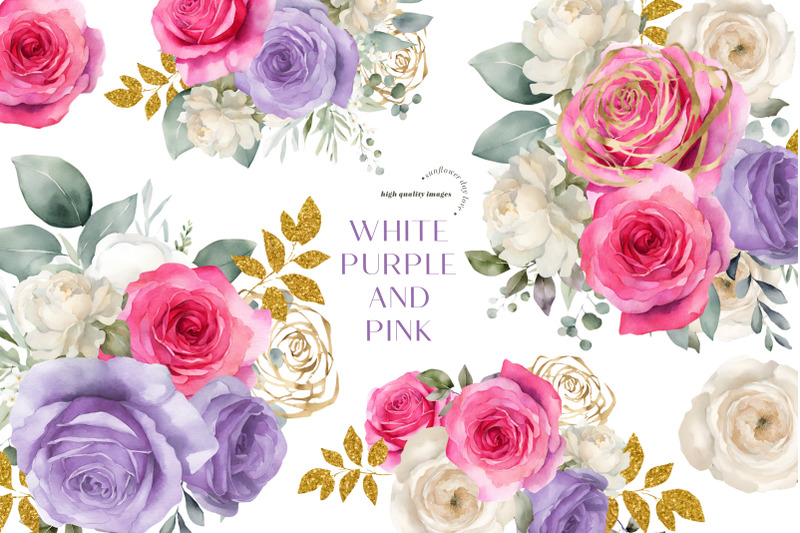 white-pink-amp-purple-flowers-clipart