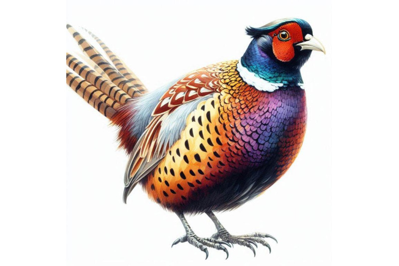 bird-pheasant-watercolor-illustration