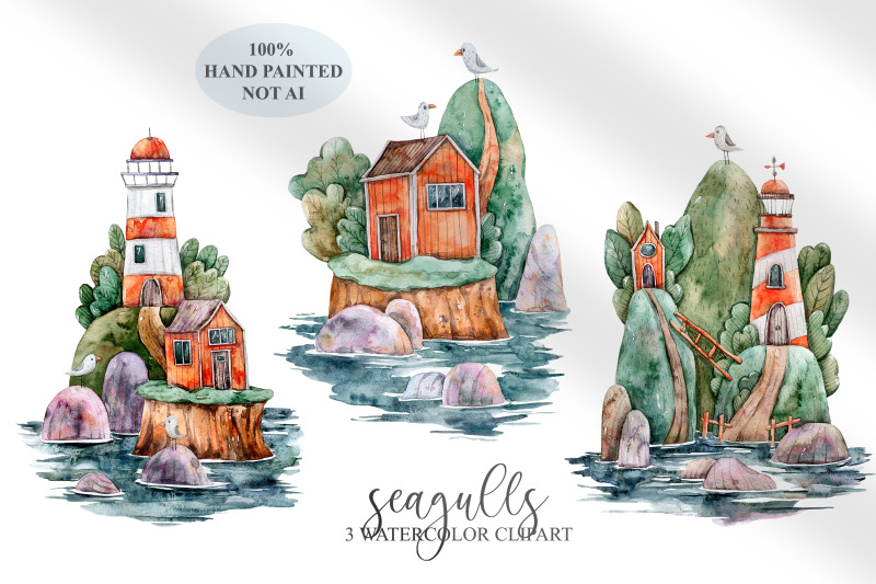 watercolor-cute-lighthouse-and-seagulls-clipart-3-png