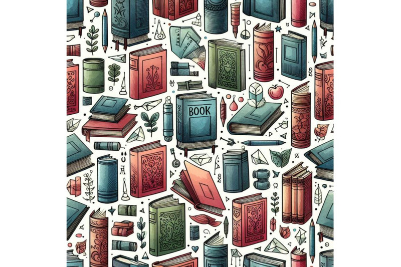 book-seamless-pattern-with-books-book-watercolor-illu